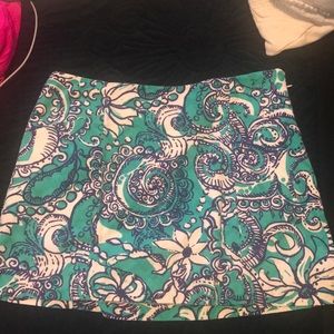 Lilly Pulitzer Green and Purple Skort